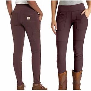 Carhartt Force Fitted Lightweight Utility Legging Womens Large 12-14 Blackberry